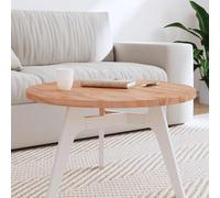 vidaXL Table Top Ø70x2.5 cm Round Solid Wood Beech
