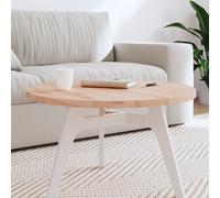 vidaXL Table Top Ø70x2.5 cm Round Solid Wood Beech