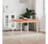 vidaXL Table Top 70x70x4 cm Square Solid Wood Beech