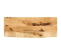 vidaXL Table Top 80x20x2.5 cm Live Edge Solid Wood Rough Mango