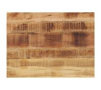 vidaXL Table Top 80x50x2.5 cm Rectangular Solid Wood Rough Mango
