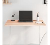 vidaXL Table Top 80x60x2 cm Untreated Solid Wood Oak Live Edge