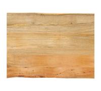 vidaXL Table Top 90x60x2.5 cm Live Edge Solid Wood Mango