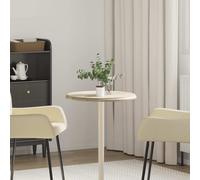 vidaXL Table Top Cream Ø50x2.5 cm Marble