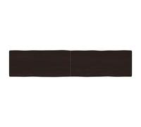 vidaXL Table Top Dark Brown 180x40x(2-6) cm Treated Solid Wood Live Edge