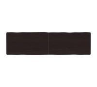 vidaXL Table Top Dark Brown 180x50x(2-6) cm Treated Solid Wood Live Edge