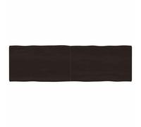 vidaXL Table Top Dark Brown 200x60x(2-4) cm Treated Solid Wood Live Edge