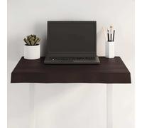 vidaXL Table Top Dark Brown 60x50x(2-6) cm Treated Solid Wood Live Edge