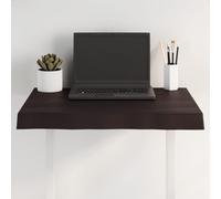 vidaXL Table Top Dark Grey 60x50x6 cm Treated Solid Wood Oak Live Edge