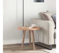 Table Top Light Brown Ø 50 x 2.5 cm Solid Oak Wood