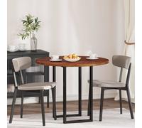 vidaXL Table Top Light Brown Ø 90 x 2.5 cm Solid Oak Wood