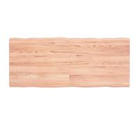 vidaXL Table Top Light Brown 120x50x4 cm Treated Solid Wood Oak