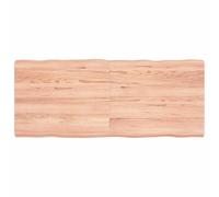 vidaXL Table Top Light Brown 120x50x(2-6)cm Treated Solid Wood Live Edge
