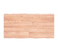 (light brown, 120 x 60 x 4 cm) vidaXL Table Top Wooden Desk Top for Table Treated Solid Wood Oak Live Edge