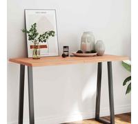 (light brown, 120 x 60 x 4 cm) vidaXL Table Top Wooden Desk Top for Table Treated Solid Wood Oak Live Edge