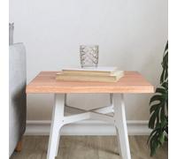 Vidaxl Table Top Light Brown 40X40X2 Cm Treated Solid Wood Oak Live Edge Table Tops