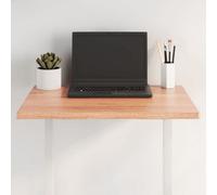 Vidaxl Table Top Light Brown 60X60X2 Cm Treated Solid Wood Oak Live Edge Table Tops