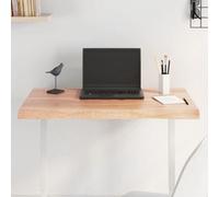 Vidaxl Table Top Light Brown 80X40X(2-4) Cm Treated Solid Wood Live Edge Table Tops