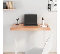 vidaXL Table Top Light Brown 80x60x(2-6) cm Treated Solid Wood Oak UK