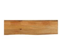 vidaXL Table Top Live Edge Replacement Board Dining Solid Mango Wood 120x40x2.5 cm - Oak Finish, Rustic Design, Versatile Use for Home, Office, or Commercial Spaces