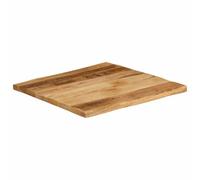 vidaXL Table Top Live Edge Replacement/Dining Solid Mango Wood 40x40x2.5 cm - ic, Unique, Easy-to-Clean