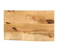 vidaXL Table Top Replacement Dining Table Top Live Edge Solid Wood Rough Mango