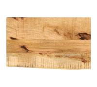 vidaXL Table Top Replacement Dining Table Top Live Edge Solid Wood Rough Mango