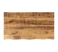 vidaXL Table Top Replacement Dining Table Top Live Edge Solid Wood Rough Mango