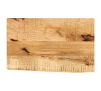 vidaXL Table Top Replacement Dining Table Top Live Edge Solid Wood Rough Mango