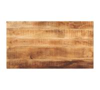 vidaXL Table Top Replacement - Rectangular Solid Mango Wood - 120x60x2.5 cm Rugged Brown - Rustic Dining Furniture