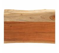 vidaXL Table Top 50x40x3.8 cm - Solid Wood Acacia Rectangular Live Edge Design - Versatile for Bar, Side, Custom Tables - Natural Finish