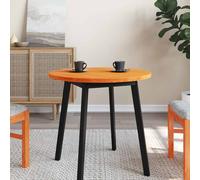 vidaXL Table Top Round Wax Brown Ø70x2.5 cm Solid Wood Pine