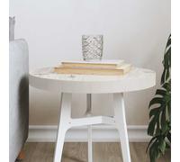 vidaXL Table Top Round White Ø40x3 cm Solid Wood Pine
