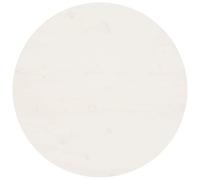 vidaXL Table Top Wooden Desk Top Dining Table Top Round White Solid Wood Pine
