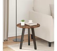 Tabletop Smoked Oak 40x40x1.5cm Engineered Wood Round Minimalist Indoor Desk Mat