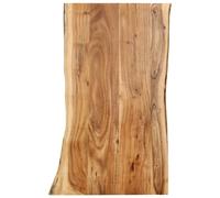 vidaXL Solid Acacia Wood Tabletop 100x(50-60)x2.5cm Table Replacement Top