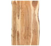 vidaXL Solid Acacia Wood Tabletop 100x(50-60)x3.8cm Table Replacement Top
