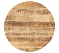Vidaxl Table Top Solid Mango Wood Round 15-16 mm 50 Cm