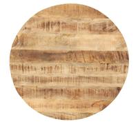 vidaXL Table Top Solid Mango Wood Round 25-27mm 40cm Replacement Table Top