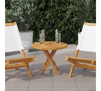 vidaXL Table Top Solid Teak Wood Round 2.5 cm 50 cm