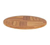 vidaXL Table Top Solid Teak Wood Round 2.5 cm 70 cm