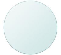 vidaXL Tempered Glass Table Top Replacement - Round 400mm - 8mm Thick, Clear & Durable