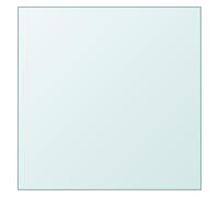 vidaXL Table Top Transparent 60x60 cm Tempered Glass