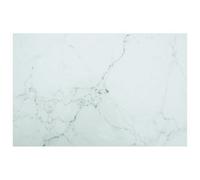 Vidaxl Table Top White 100X62 Cm 8mm Tempered Glass With Marble Design Table Tops
