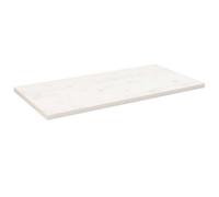 Vidaxl Table Top White 110X60X2.5 Cm Solid Wood Pine Rectangular, White