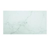 Table Top 120x65cm White 8mm Tempered Glass Marble Design Dining Coffee for Home