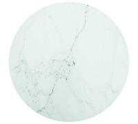 Vidaxl Table Top White 60X0.8 Cm Tempered Glass With Marble Design Table Tops
