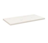 vidaXL Table Top White 80x40x2.5 cm Solid Wood Pine Rectangular
