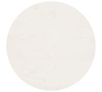 vidaXL Table Top Wooden Desk Top Dining Table Top Round White Solid Wood Pine
