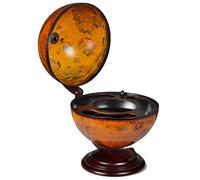 vidaXL Tabletop 19" Globe Bar Wine Cabinet 16th Century Nautical Map Liquor Alcohol Storage Organizer